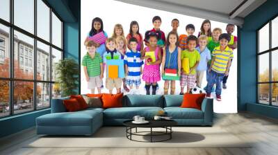 Large Group of Children Wall mural