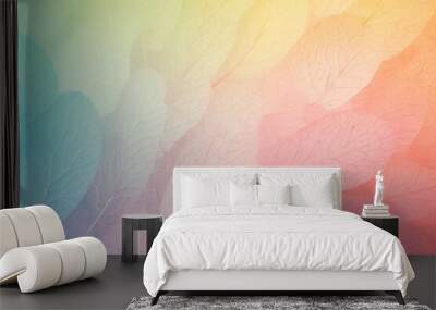 Leaf backgrounds texture plant. Wall mural