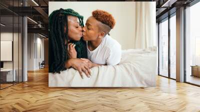 Lesbian couple love Wall mural