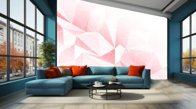 Light pink geometric background design element Wall mural