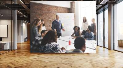 meeting discussion talking sharing ideas concept Wall mural