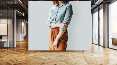 Model posing in a studio Wall mural