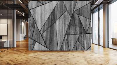 Mosaic wood pattern Wall mural