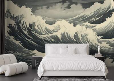 Nature ocean wave sea. Wall mural