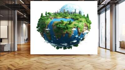 Outdoors planet sphere earth. Wall mural