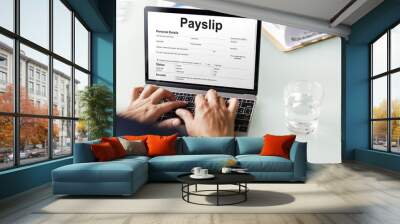 Payslip Purchase Order Form Concept Wall mural