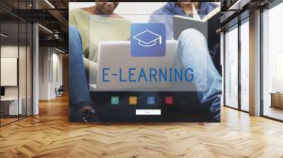 People electronic learning education knowledge Wall mural