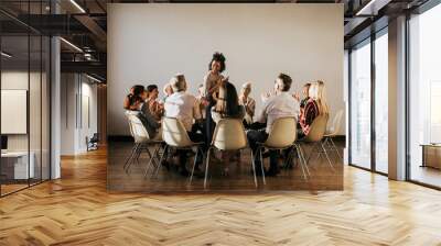 People in a support group Wall mural