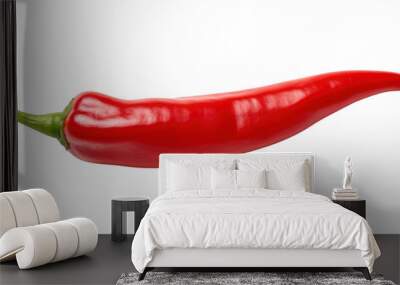 PNG  A red hot chilli pepper vegetable plant food. Wall mural