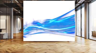 PNG  Abstract blue light waves motion Wall mural