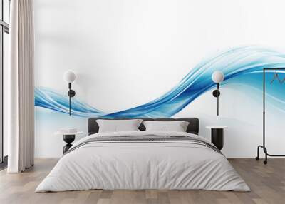 PNG  Abstract blue wave background Wall mural