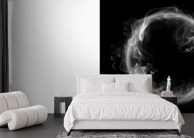 PNG Abstract smoke ring design Wall mural