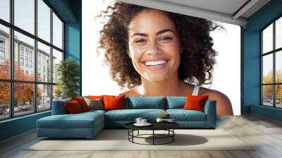 PNG Brazilian Women smile laughing portrait. Wall mural