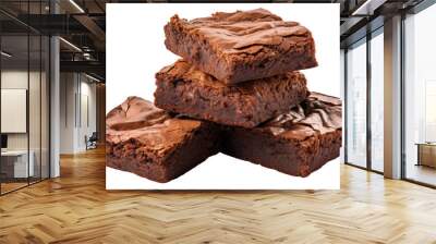 PNG Chocolate brownies confectionery dessert food. Wall mural