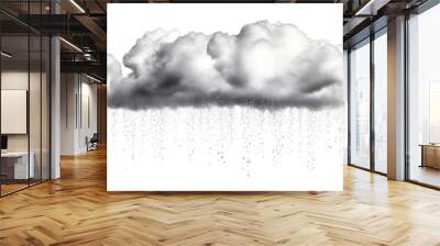 PNG Dark grey rain cloud backgrounds outdoors nature Wall mural