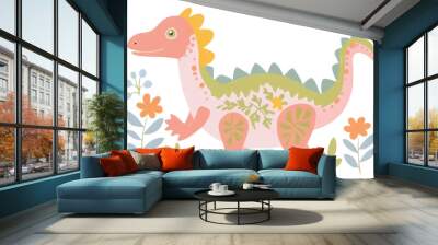 PNG Dinosaur art reptile animal Wall mural