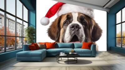 PNG Dog christmas mammal animal. Wall mural