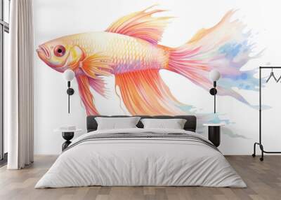 PNG Fish fish goldfish animal. Wall mural