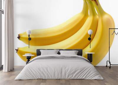 PNG Fresh ripe yellow bananas bunch Wall mural