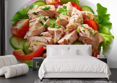 PNG Fresh tuna salad with vegetables Wall mural