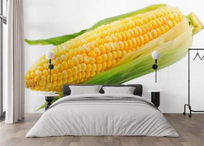 PNG Fresh yellow corn cob isolated Wall mural