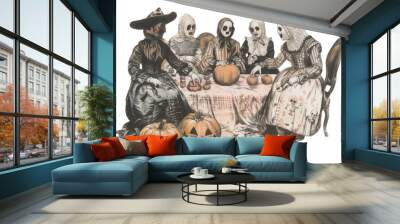 PNG Halloween adult representation celebration. Wall mural