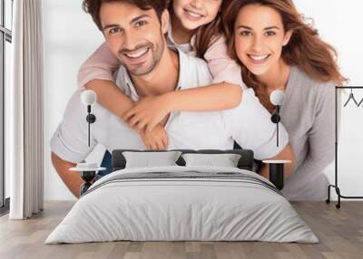 PNG Happy family laughing adult child.  Wall mural