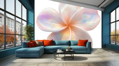 PNG Iridescent flower with soft hues Wall mural