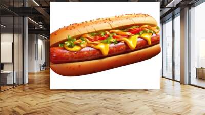 PNG Ketchup food bratwurst condiment. Wall mural