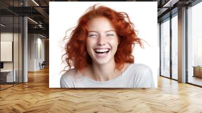 PNG Laughing adult smile happy. Wall mural