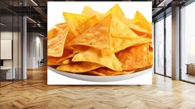 PNG Mexican nachos snack food white background. Wall mural