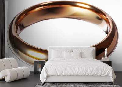 PNG Minimalistic ring accessories on the white background Wall mural