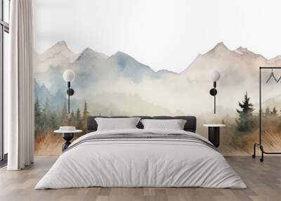 PNG Mountain landscape wilderness outdoors Wall mural