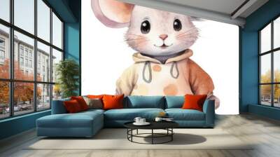 PNG Mouse cartoon animal mammal. Wall mural