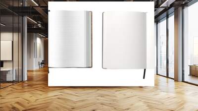 PNG Open blank notebooks for writing set Wall mural