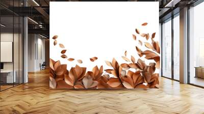 PNG Pattern plant leaf backgrounds. Wall mural