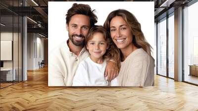 PNG Portrait family adult smile. Wall mural