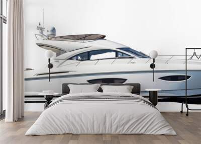 PNG Private motor yatch vehicle yacht boat. Wall mural