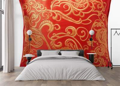 PNG Red cusion cushion pattern pillow. Wall mural