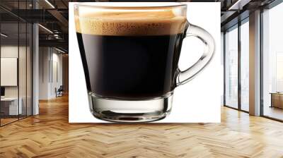 PNG  Rich espresso in glass cup Wall mural