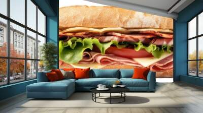 PNG Sandwich bread meat food Wall mural