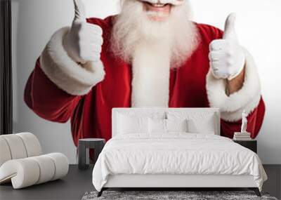 PNG Santa Claus christmas adult white background. Wall mural