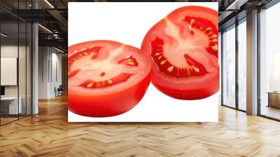 PNG Tomato vegetable juicy slice. Wall mural