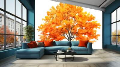 PNG Tree maple plant leaf. Wall mural