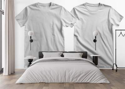 PNG  White T-Shirt t-shirts clothing apparel. Wall mural