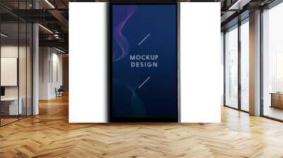 Premium mobile phone screen mockup template Wall mural