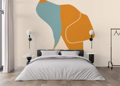 rawpixel_office_23_minimalist_symmetrical_dog_wallpaper_blue_be_e38e8e96-ca58-46dd-a13a-5d3d62ee5851-J Wall mural