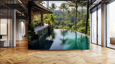 resort outdoors swimming pool. Wall mural