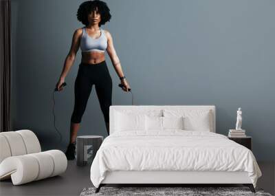 Skipping ropes exercise Wall mural