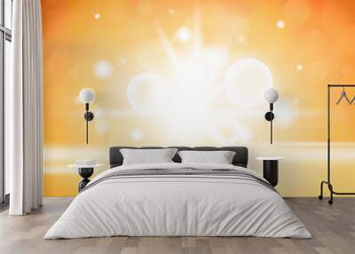 Sparkling lights product background Wall mural